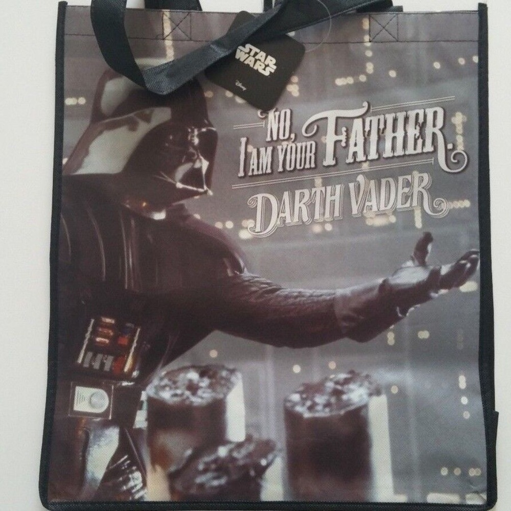Star Wars DARTH VADER Father's Day ESB Exclusive Disney Washable Tote Bag NEW